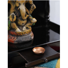 Copper Metal Diya Plate